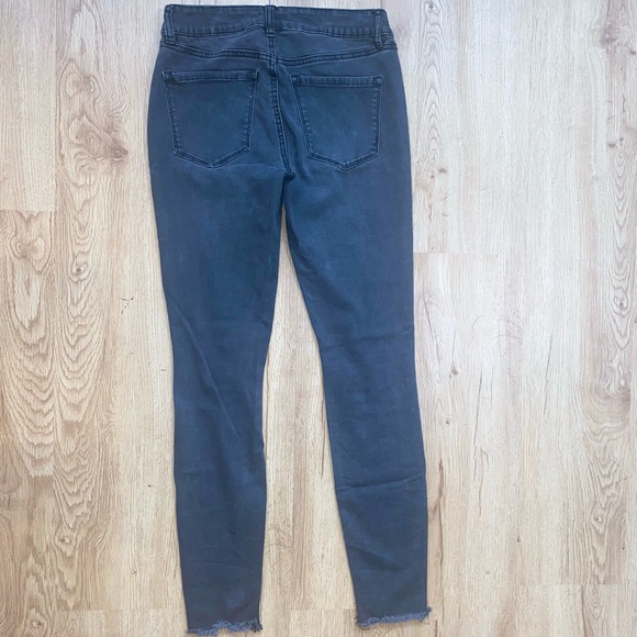 Black Refuge Mid Rise Distressed Skinny Jean - Picture 5 of 9